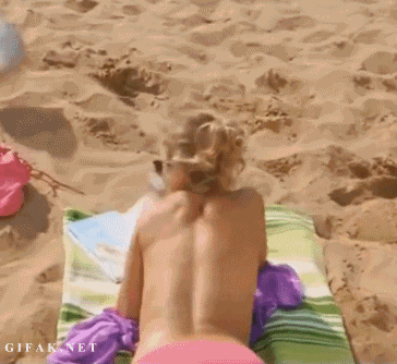 Beach Prank With A Blonde