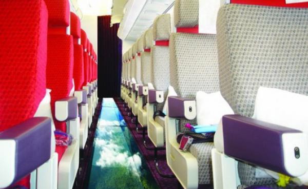 Plane With a Glass Floor!