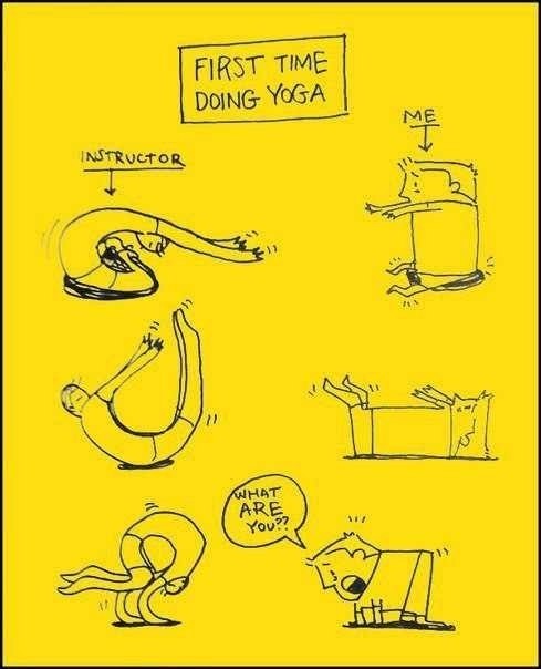 That's How I Spent My First Yoga Lessons