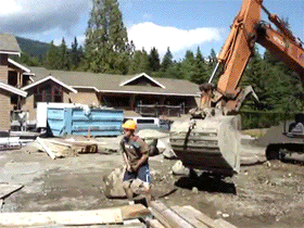 Cool Entertainment At the Construction Site!