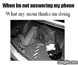 When I'm Not Answering My Phone