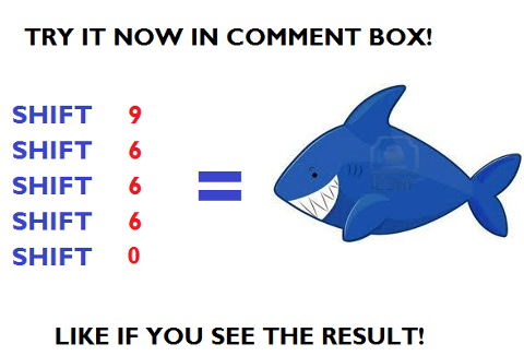 Shark Will Appear in Your Comments!