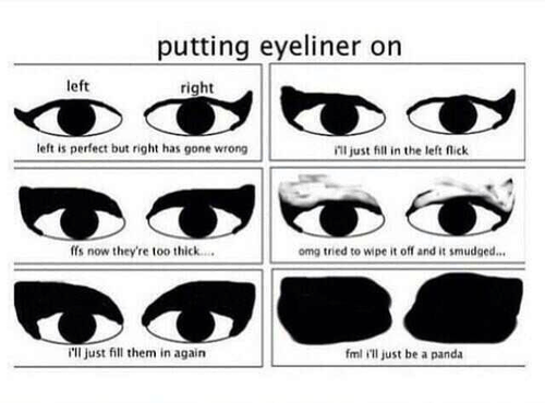 Practical Tips For Applying Eyeliner! Only For Courageous!