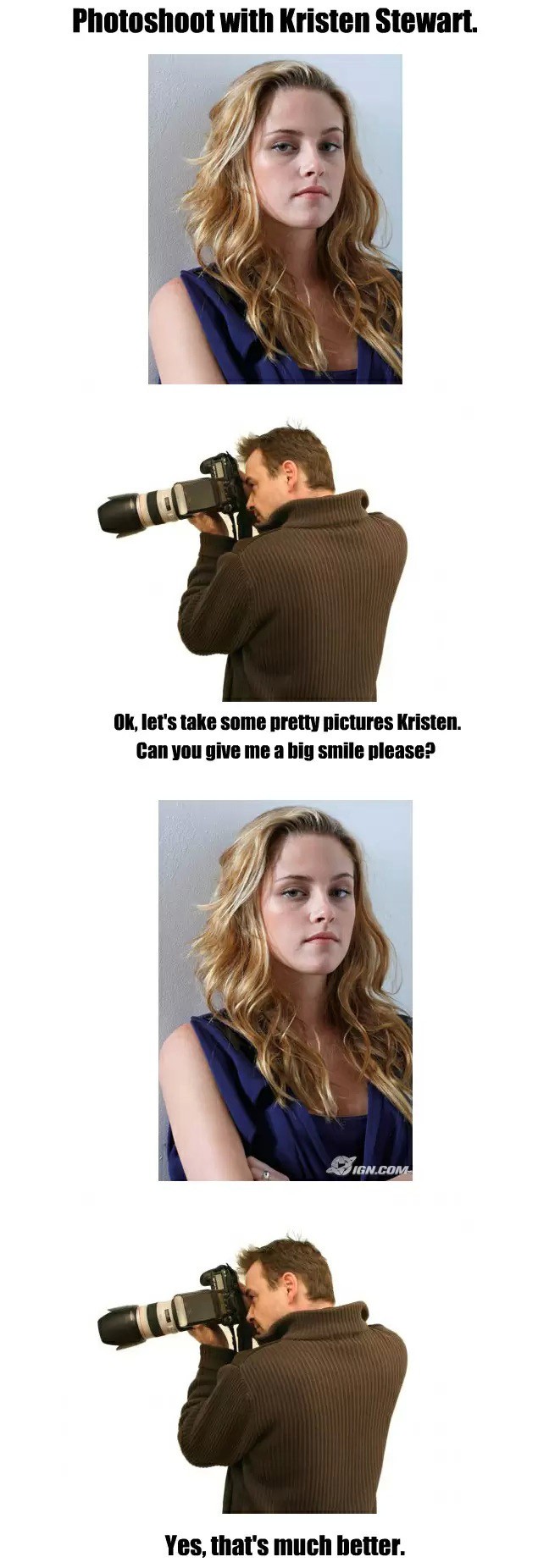 Kristen Stewart's Funny Photoshoot!